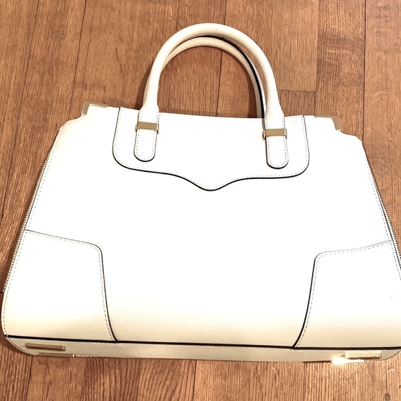 Rebeccaminkoff white leather handbag. 13x10”💖 - Picture 4 of 7